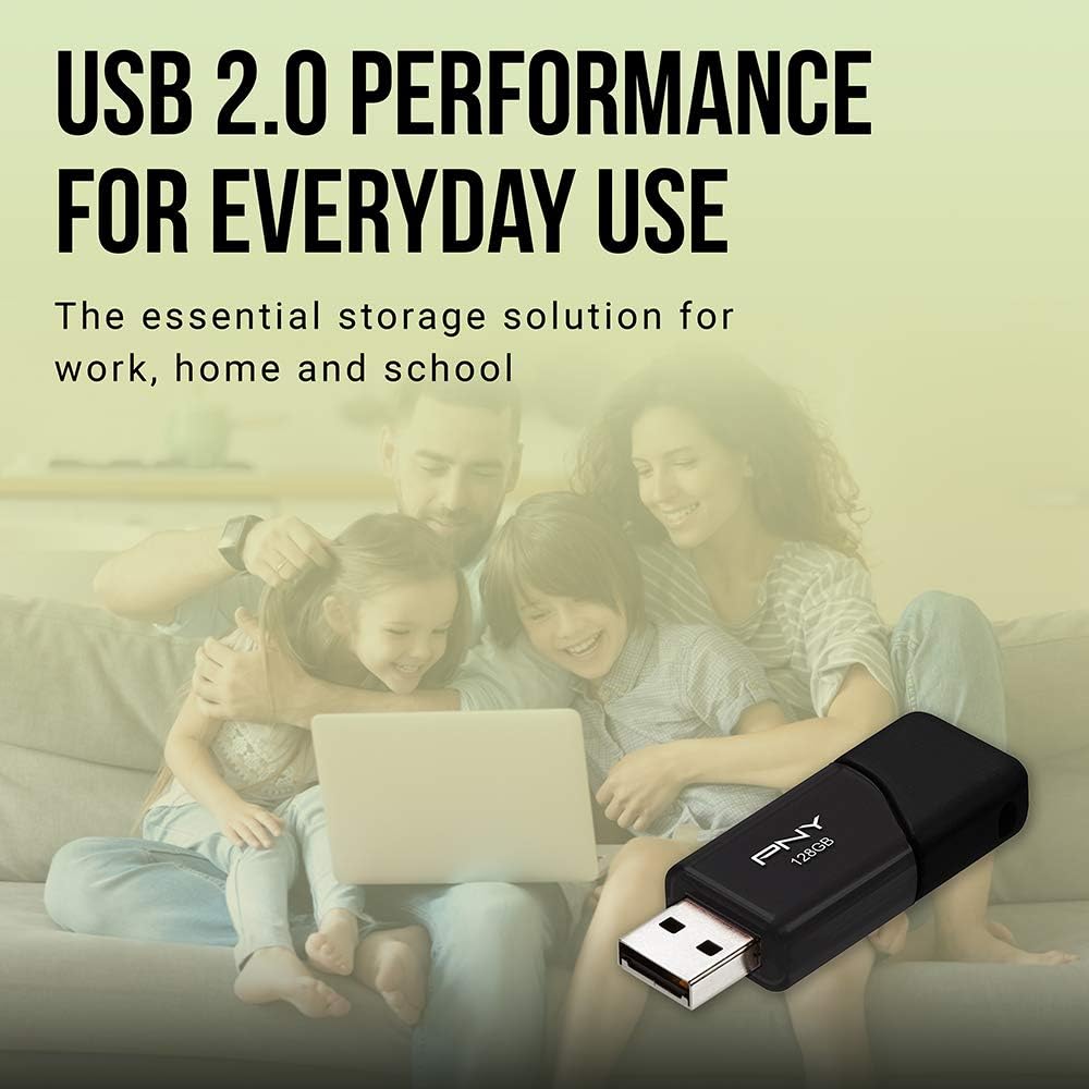 PNY Attaché 3 USB-Speicherstick (16 GB, USB 2.0, 10 Stück, schwarz (P-FD16GX10ATT03-MP) 16 GB / 10er