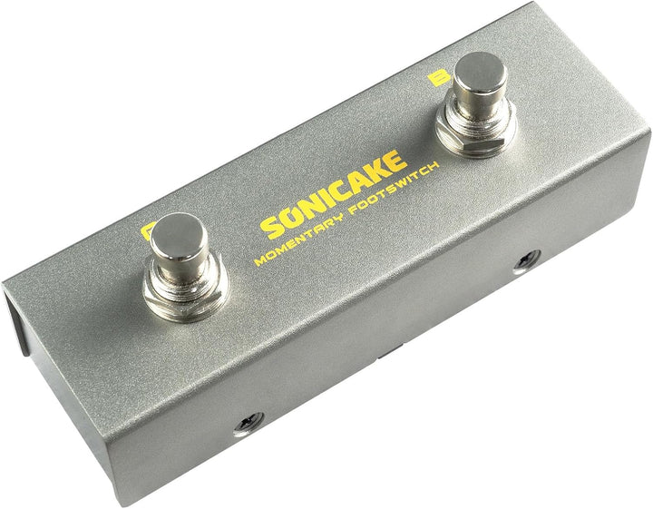 SONICAKE Dual Footswitch Pedal 2-Way Pedal 6.35mm Momentary Footswitch Controller mit TRS Kabel
