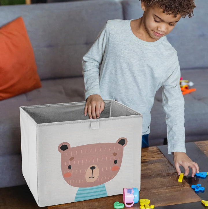 fenchi's AUSTRIA 2er Set Aufbewahrungsboxen Kinder, Masse 33 * 33 * 33cm, ideal für Kallax, verschie