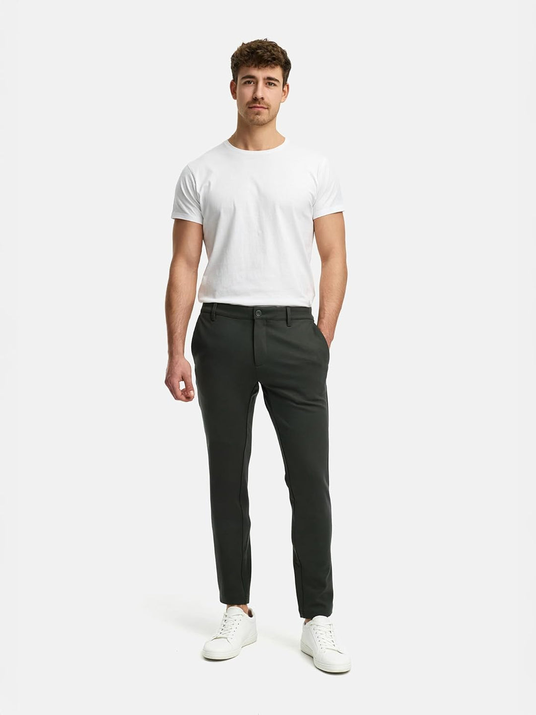 Indicode Herren Rodekro Performance Pants | Chinohose Herrenhose Super Stretch Stoffhose Bequeme Bus