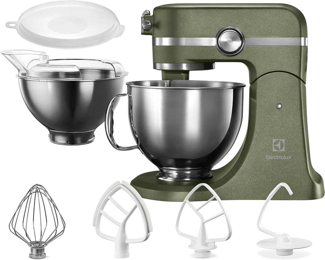 Electrolux EKM550 Knetmaschine, 1200 W, 10 Geschwindigkeitsstufen, Stahl, Grün Grün Rührmaschine, Gr