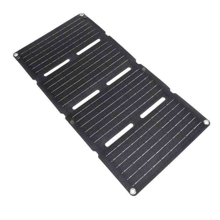 80 W Faltbares Solarpanel-Ladegerät mit 12 V, 5 V Schnellladung, QC, Dual-USB-Ausgang für Handys, Ta