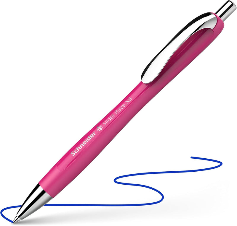 Schneider 132509 Slider Rave XB Kugelschreiber (Limitierte Sonderedition in power pink, Made in Germ
