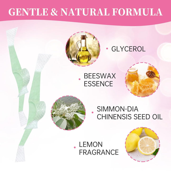 Beauty7 Kaltwachsstreifen für Gesicht, 48 Streifen, Enthaarungsstreifen, Augenbrauen und Lippen, nor