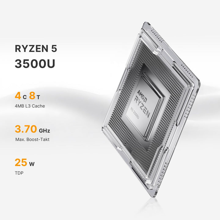 N1 Lite Mini PC, mit AMD Ryzen 7 5700U(bis zu 4,3GHz) Mini Gaming PC, 16GB RAM 512GB SSD Desktop PC,