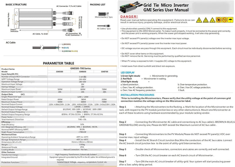 Alomejor Solar Micro Inverter 230V 600W IP55 Wasserdichter MPPT Grid Tie Micro Inverter für Kleine S