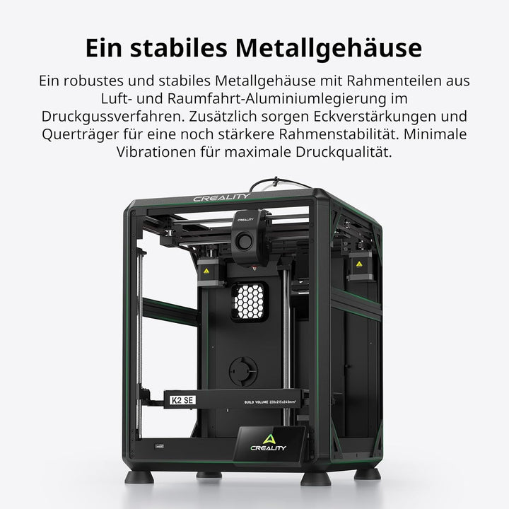 Creality K2 SE 3D-Drucker 2026, Multicolor-fähig mit CFS (optional), bis zu 500 mm/s Hochgeschwindig