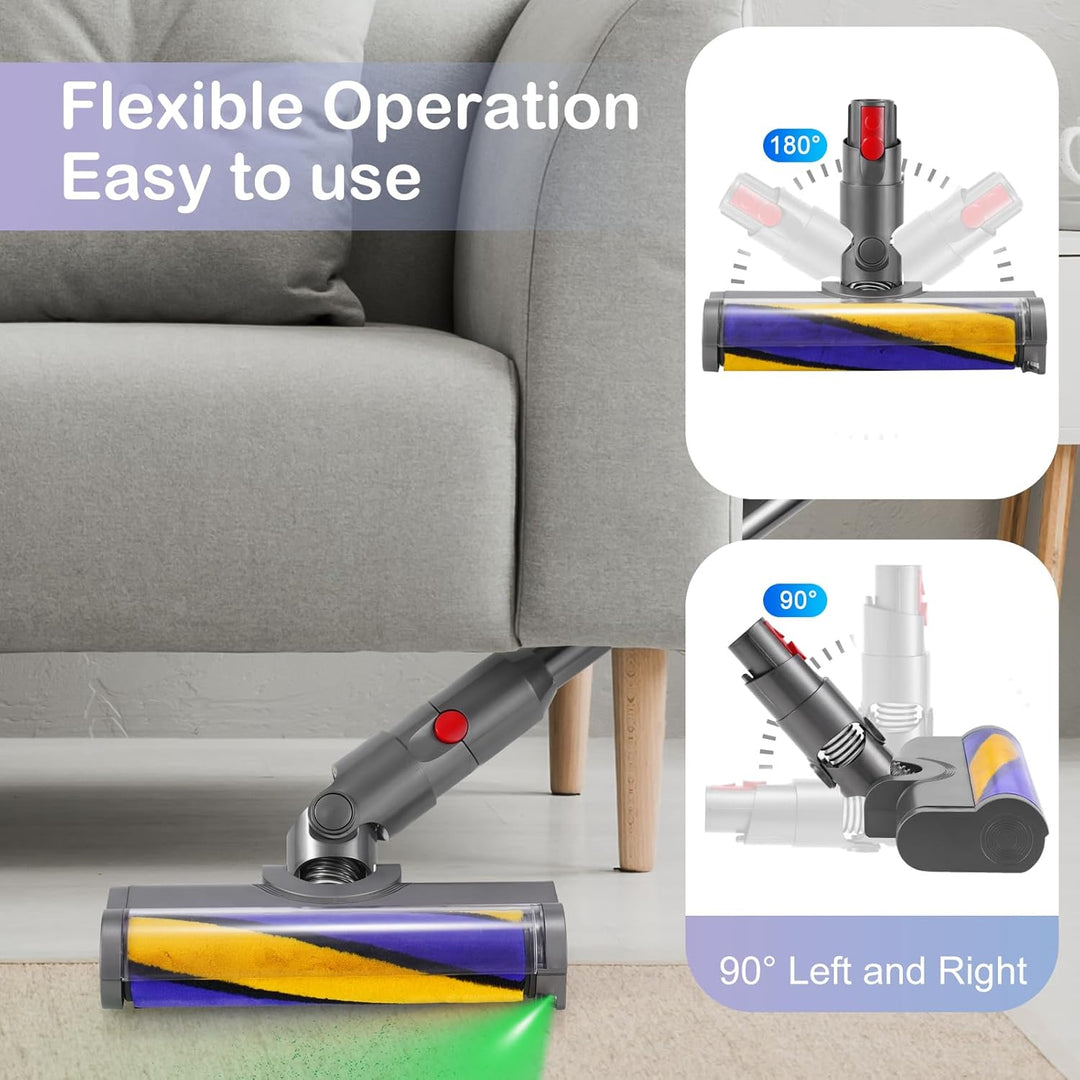 LED Bodendüse Bürste für Dyson V12 Detect Slim, Ersatzbürste Zubehör mit LED-Licht, Elektrischer Sof
