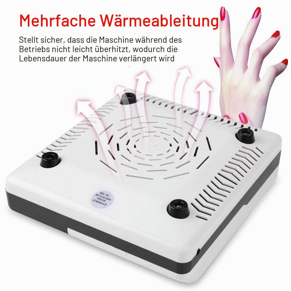 60W 2 In 1 Nagelstaubsauger, Sun Nail Nagel Staubabsauger, Professioneller Nagelstaubsammler, Verbes