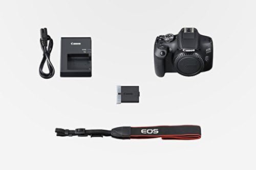 Canon EOS 2000D APS-C DSLR-Kameragehäuse | 24,1 Megapixel, fest integrierter 3-Zoll-LCD-Monitor, Rei