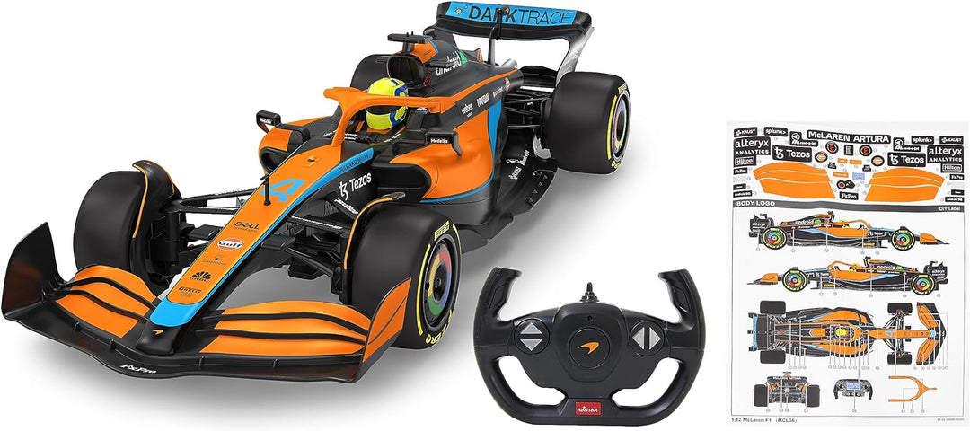 JAMARA McLaren MCL36 1:12 2,4GHz - 2,4GHz für Mehrspielerbetrieb, offiziell lizenziert, originalgetr