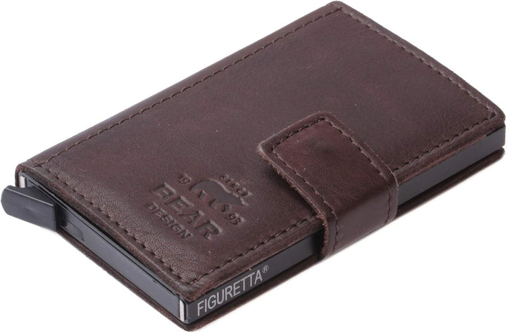 Bear Design Antic Damen Geldbörse Bruin 16x9x3cm Lederbörse Geldbeutel