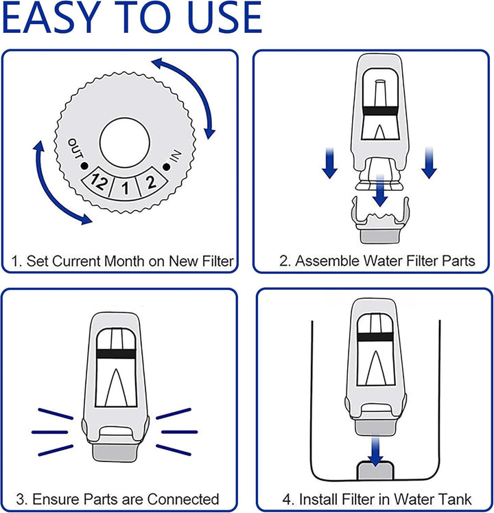 BES008 Sage Barista Express Wasserfilter 6 Stück, Kompatibel Mit Sage Wasserfilter Ersatz für SES008