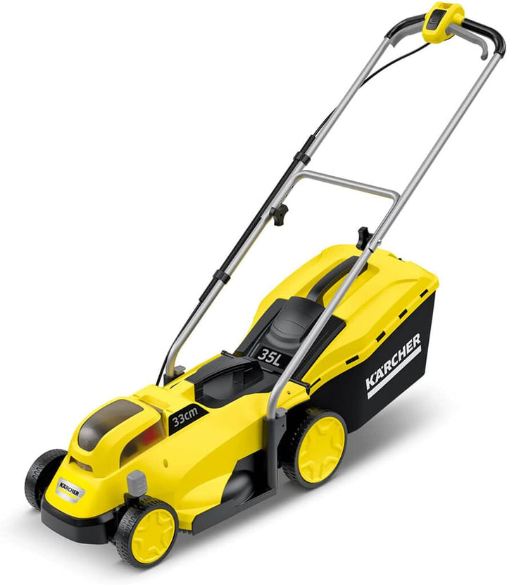 Kärcher 18 V Akku-Rasenmäher LMO 18-33, Schnittbreite: 33 cm, verstellbare Schnitthöhe: 35-65 mm, Mu