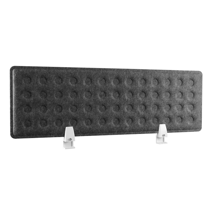 RICOO Akustik Trennwand für Schreibtisch SAP0930-G 92 x 30 x 1,5 cm Grau Büro Home Office Pinnwand S
