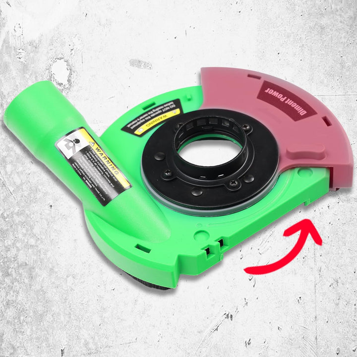Diment Power Universal Absaughaube für Winkelschleifer mit Bürstenkranz 115/125
