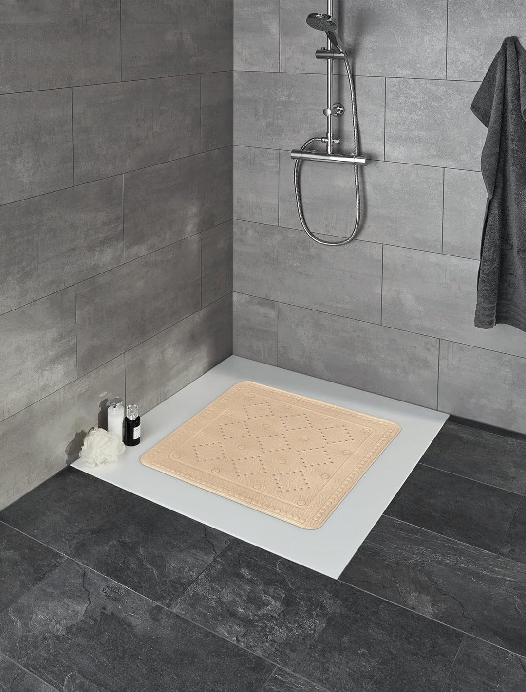 Kleine Wolke Arosa Matte 55 x 55 cm Beige, 55 x 55 cm Beige