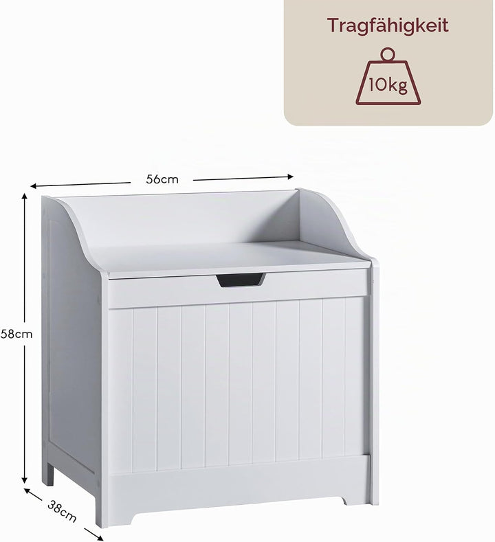Home Discount priano Badezimmer Schrank Schrank Brust Mülleimer Holzkorb Einheit Wäschesack, Weiss