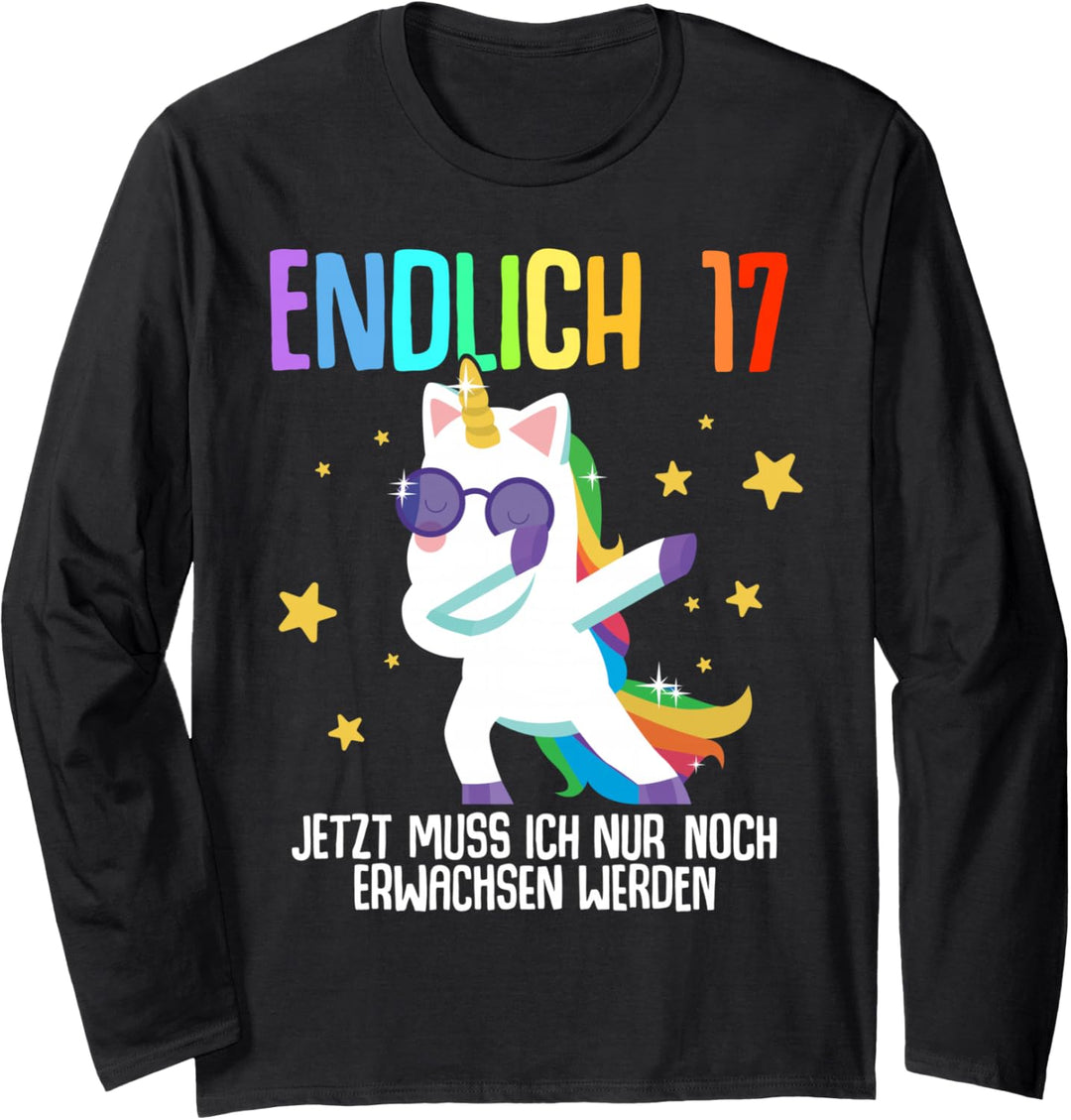 17. Geburtstag Junge Mädchen 17 Jahre 2007 Lustig Geschenk Langarmshirt