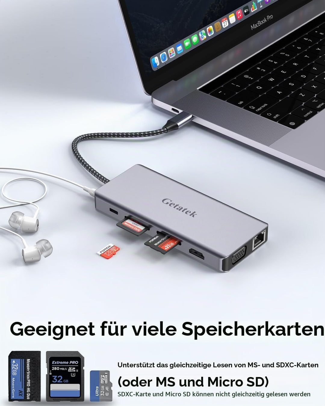 12-in-1 Docking Station with 4K HDMI,USB A 3.0 Port and USB C 5Gbps Data Port,VGA,100W PD Charging,