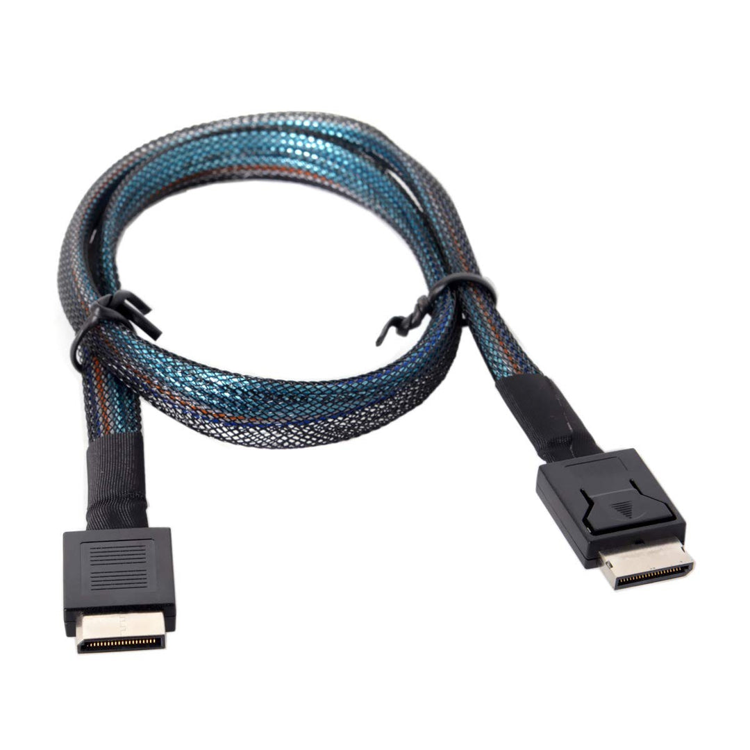 CY OCuLink PCIe PCI-Express SFF-8611 4i auf OCuLink SFF-8611 SSD Datenkabel 50cm