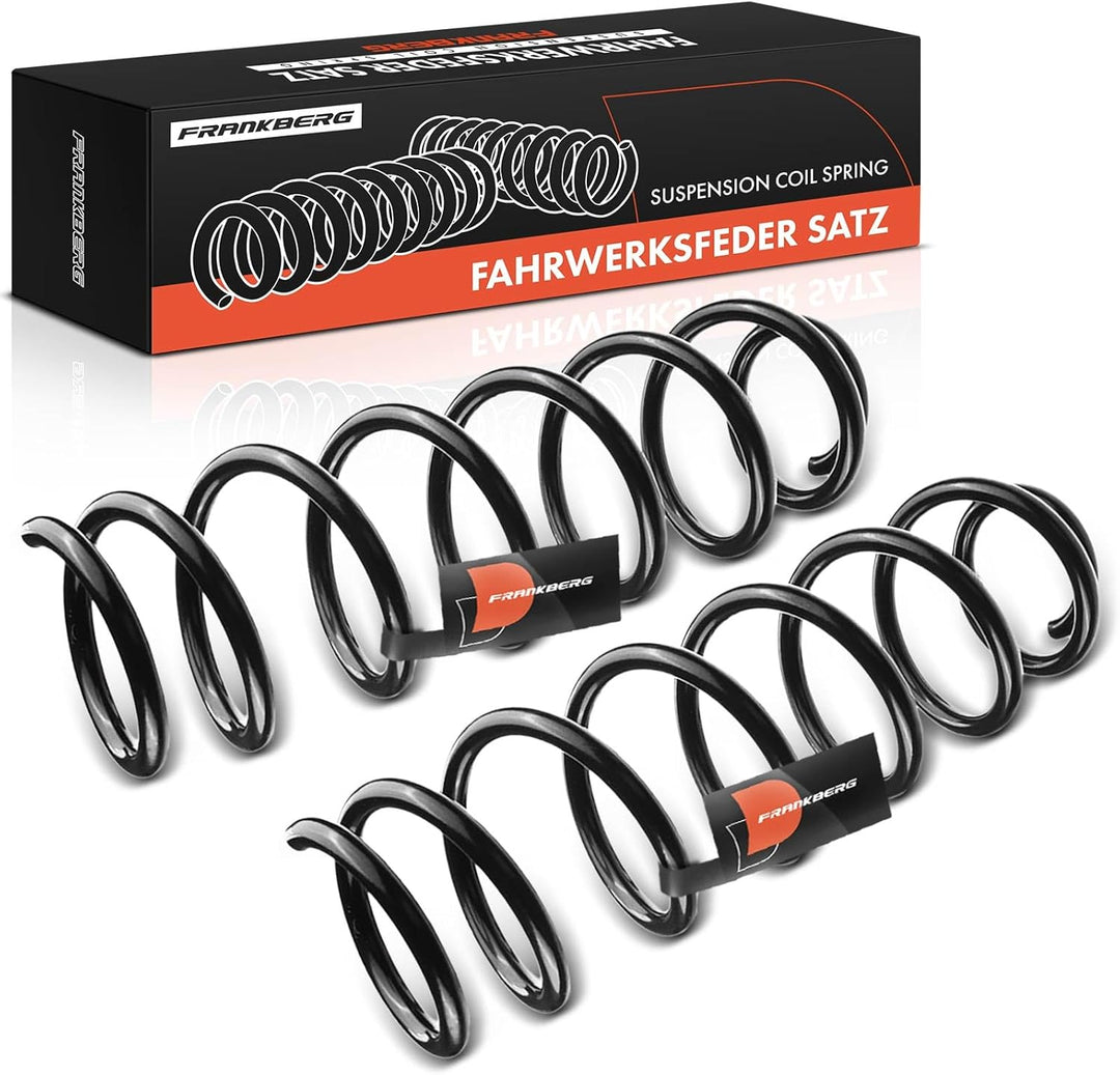 Frankberg 2x Federn Fahrwerksfeder Hinterachse Kompatibel mit Megane III Grandtour KZ0/1 Kombi 1.4L-