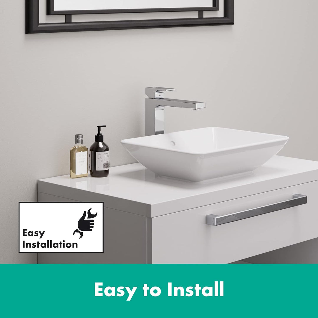 hansgrohe Waschtischarmatur Vernis Shape, Wasserhahn Bad mit Auslauf Höhe 190 mm, Badarmatur wassers