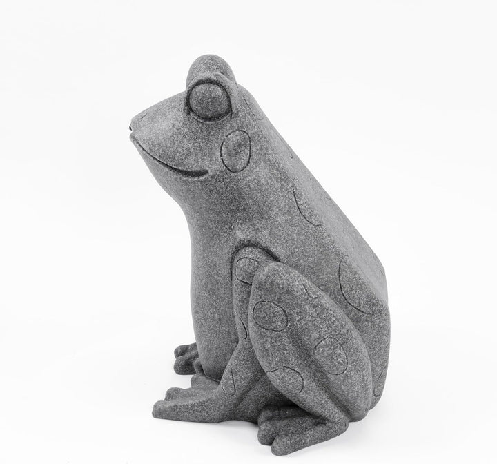 Esotec Wasserspeier-Figur sitzender Frosch, Teichfigur, Gartenstatue, Gartenfigur, Springbrunnen, Wa