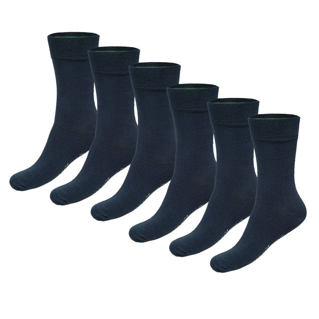 Bamboo Basics Unisex Socken, 6er Pack - BEAU Anklet Socks, Kurzsocken, einfarbig 41-46 Blau, 41-46 B