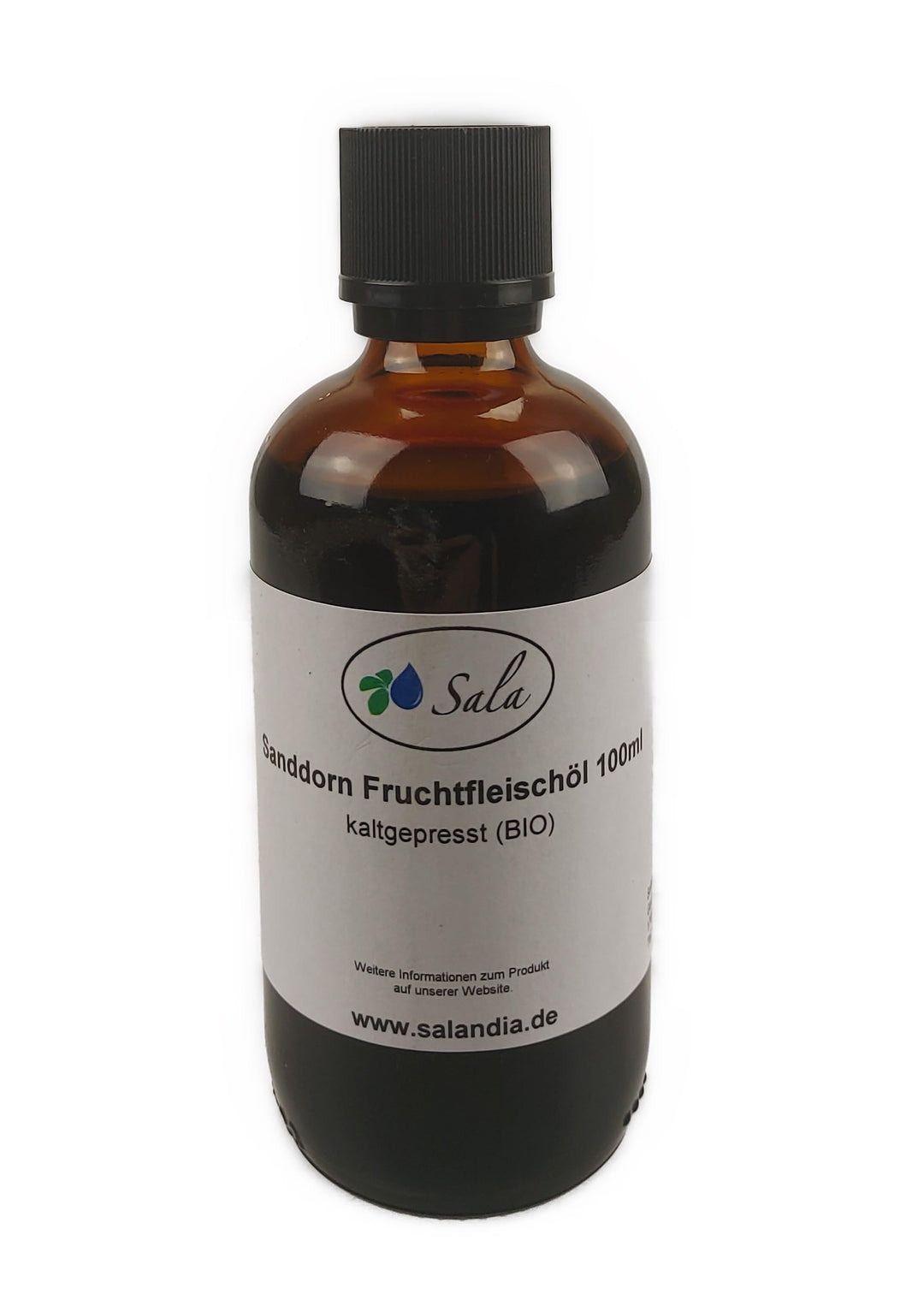 Sala Sanddornfruchtfleischöl kaltgepresst BIO (100 ml Glasflasche), 100 ml Glasflasche