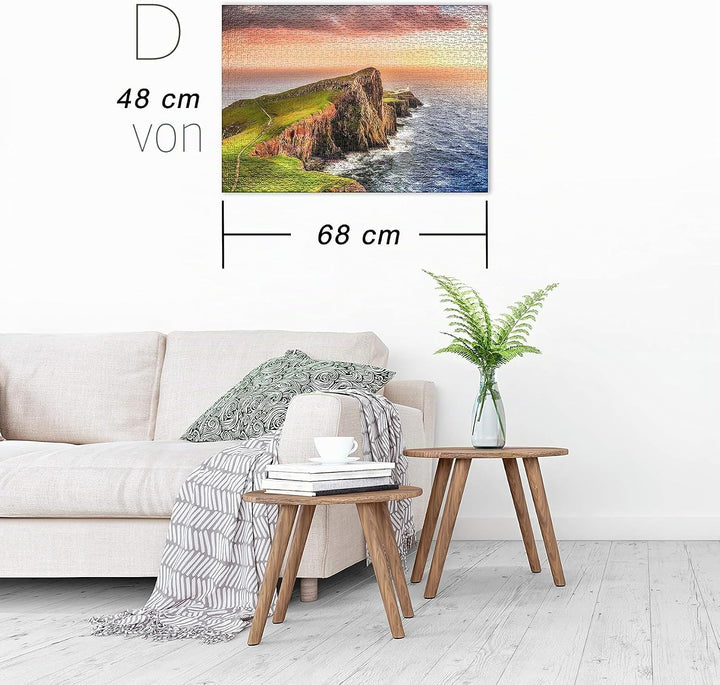 Ulmer Puzzleschmiede - Puzzle „Skye“ – Klassisches 1000 Teile Puzzle, Made in Germany – Puzzlemotiv