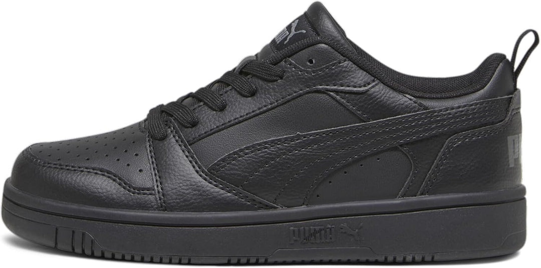 PUMA Unisex Kinder Rebound V6 Lo Jr Sneaker 37.5 EU Schwarz Grau Black Shadow Gray, 37.5 EU Schwarz