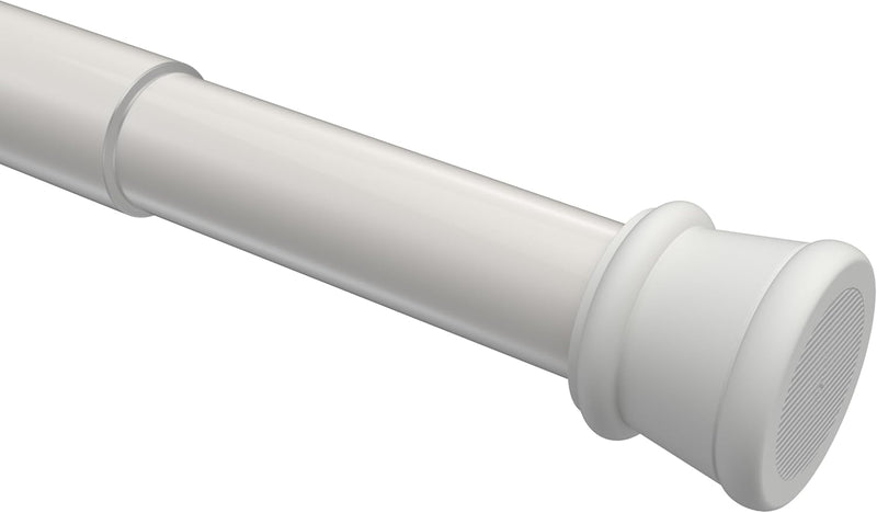 INTERDECO Spannstangen Weiss ausdrehbare Klemmstangen mit Gummistopfen 26/23 mm Ø Tensofix, 125-220