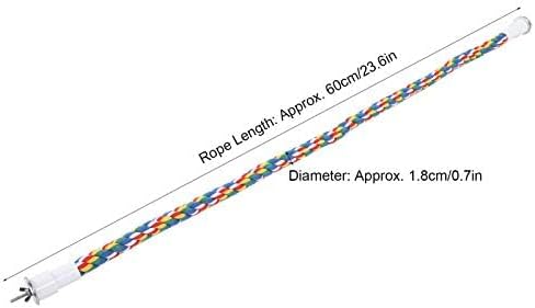 Bird Chew Rope, 2 Stück Bunt Gefärbte Vogel Barsch Stand Baumwolle Vogel Leiter Spielzeug Vogelkäfig