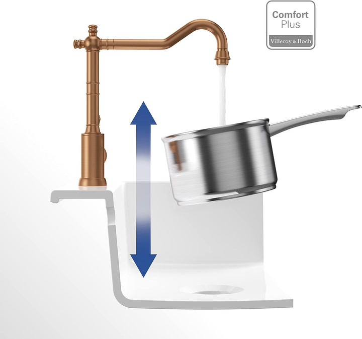 Villeroy &amp; Boch Avia 2.0 | Hochdruck | Einhand-Küchenarmatur | Bronze | 92400004 Bronze Hochdruck Fe