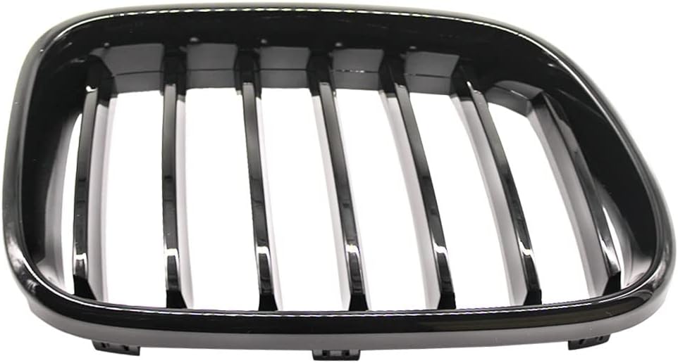 HZTWFC ABS glänzend schwarz Single Slat Sport Nierengitter Zubehör Styling Ersatz Racing Frontstosss