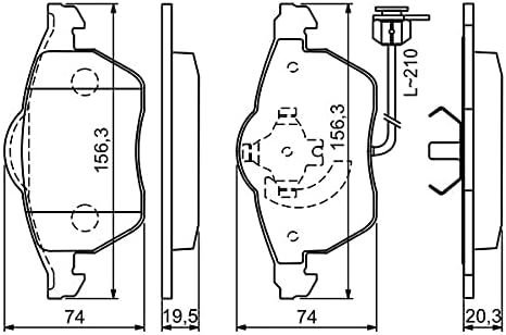 Bosch BP419 Bremsbeläge - Vorderachse - ECE-R90 Zertifizierung - vier Bremsbeläge pro Set