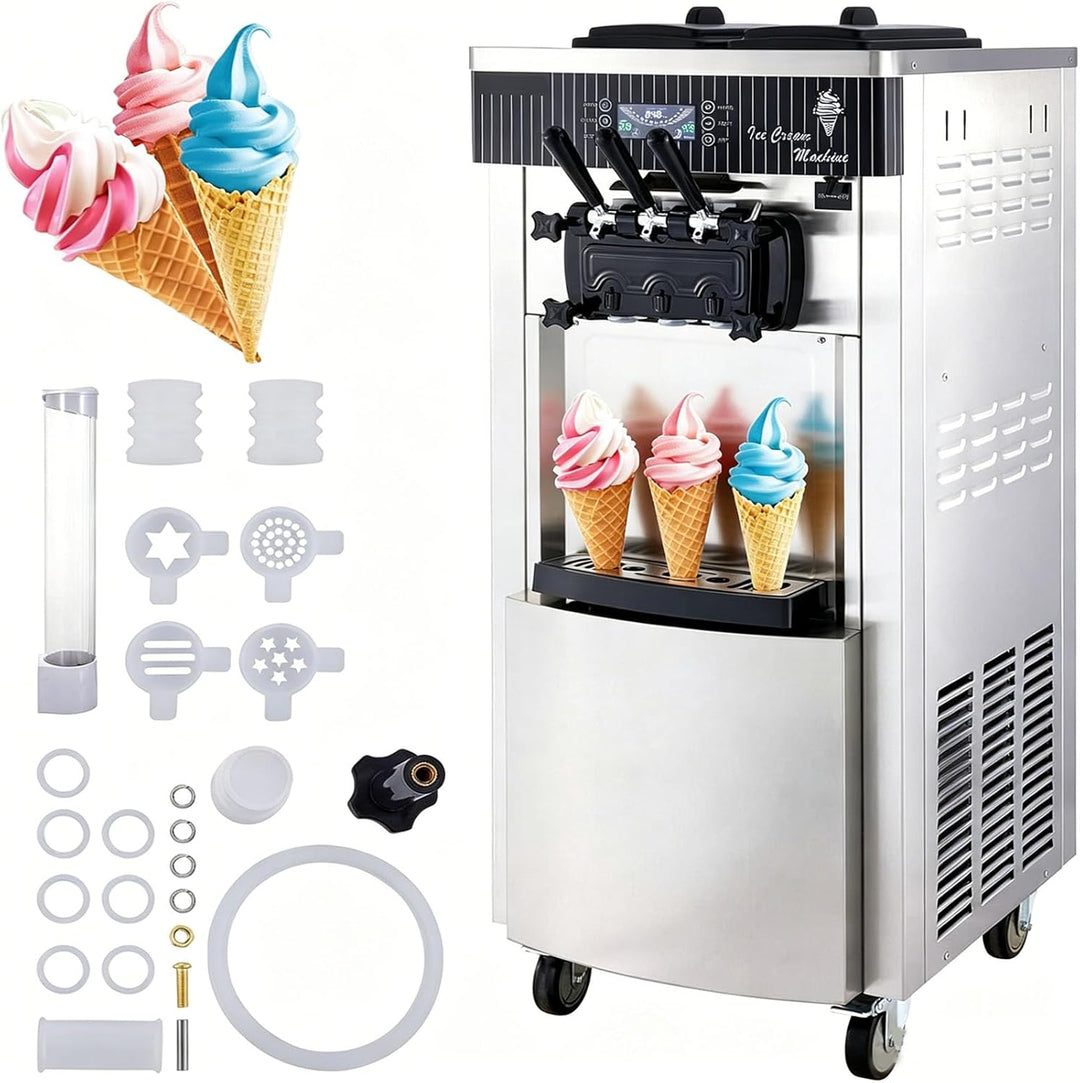Kommerzielle Eismaschine, 20–28 L/h 2200 W, Kommerzielle Softeismaschine, Gewerbliche Eiscrememaschi