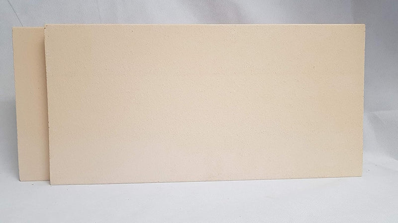 2 Stück 50 x 20 x 3 cm Schamottplatte Schamottstein Schamott Schamotte Kamin