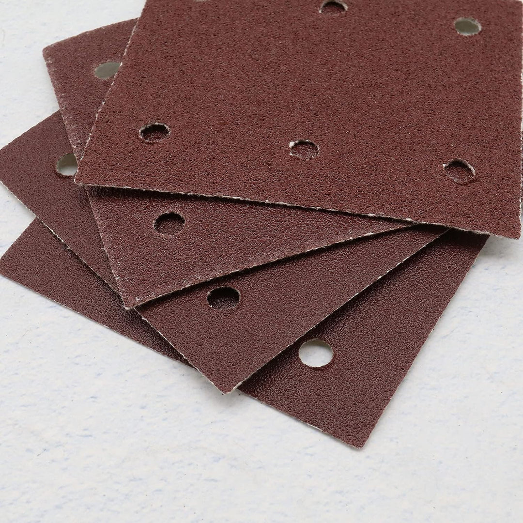 Be In Your Mind Schleifpapier Klettscheiben-Kit 40/60/80/100/120 Körnung 6 Löcher 50x 114x102mm Komp