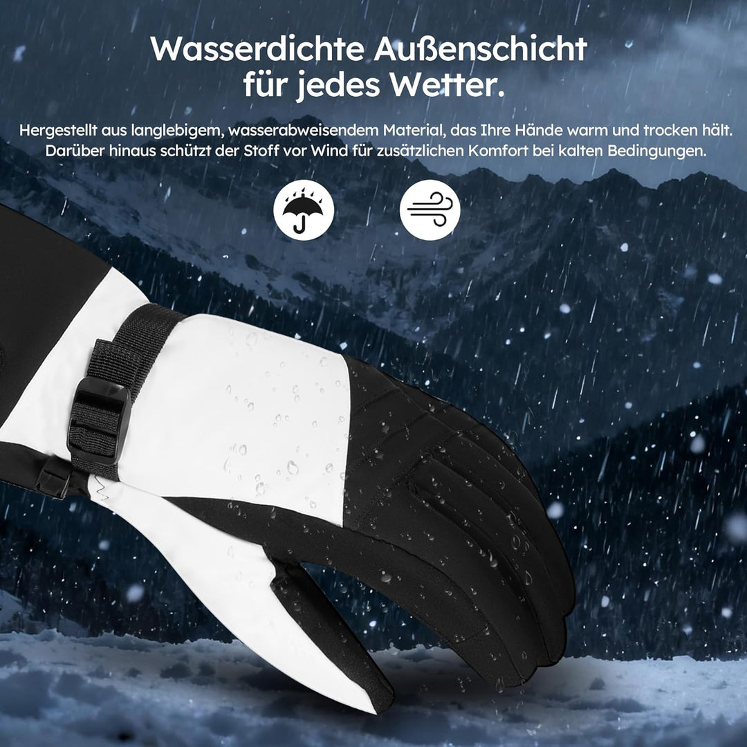 saaf Beheizte Handschuhe – Premium – 3 Positionen – Elektrische Handschuhe – Wasser- und Windabweise