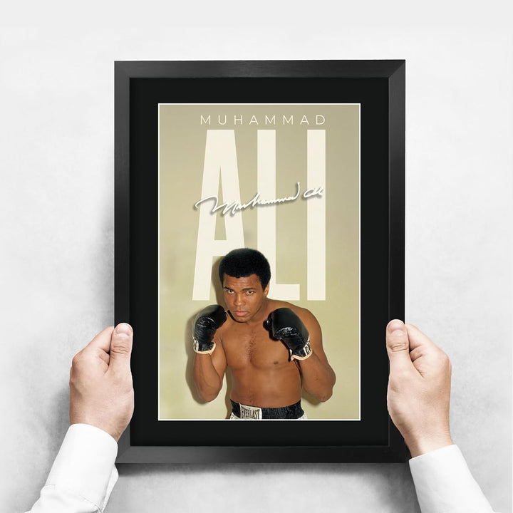HWC Trading Muhammad Ali Boxing Geschenke Gedruckter Signierter Autogramm Poster für Fans von Boxspo