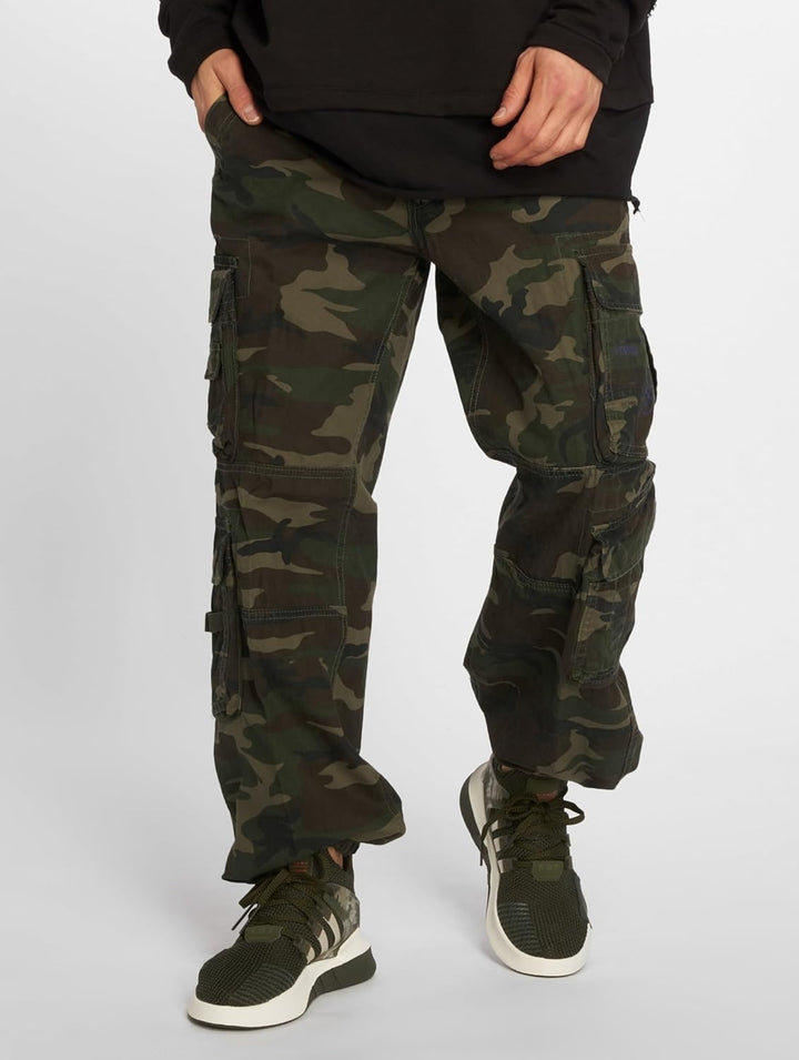Brandit Herren Pure Vintage Pants Hose, S Mehrfarbig (Woodland 10)