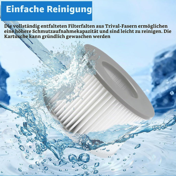 Ersatz Filterkartuschen für MSpa Filter,106mmx67mm Filter Filterkartusche, für Spa und aufblasbare e