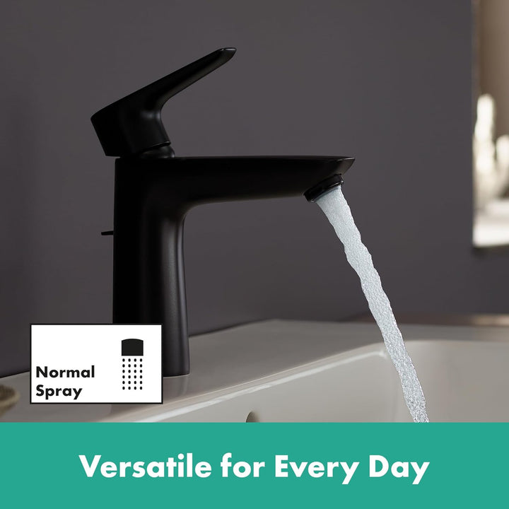 hansgrohe Wasserhahn Talis E CoolStart (wassersparende Armatur mit hohem Auslauf 110mm, Zugstangen-