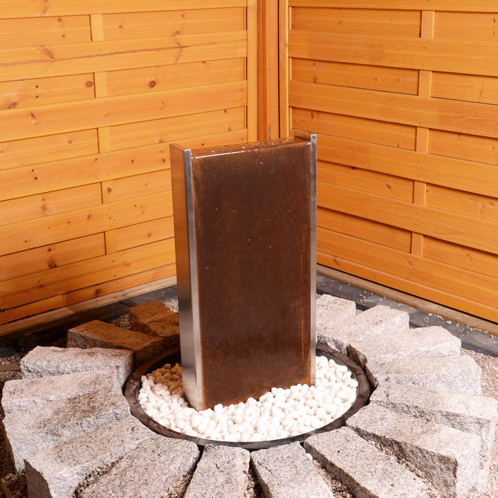 KÖHKO® Wasserwand Bolivieren mit LED-Beleuchtung Höhe 79 cm Zimmerbrunnen 31002 aus der Kombination