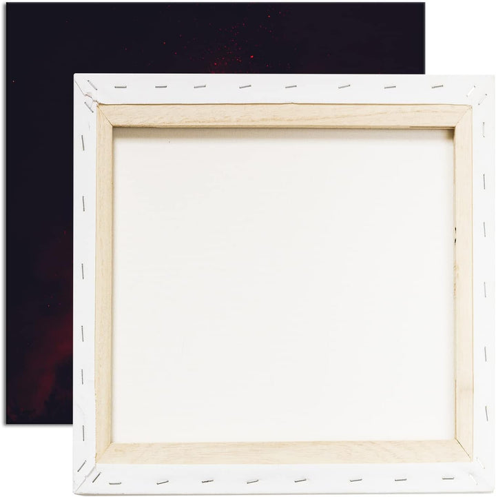 deyoli brennendes Feuer Format: 70x70 cm als Leinwandbild, Motiv fertig gerahmt auf Echtholzrahmen,