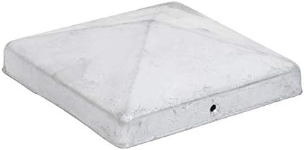5 x Pfostenkappe Pyramide 111 x 111 mm – Feuerverzinkter Stahl, wetterfest – für Holzpfosten 110 x 1