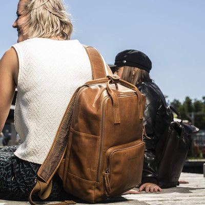 The Chesterfield Brand Belford - Laptoprucksack 14" 40 cm Cognac Einheitsgrösse, Cognac Einheitsgrös