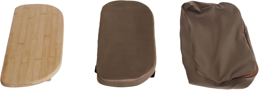 BAOCHADA Meditationsbank – Klappbare Ergonomische Bambus-Meditationsbank mit Bequemem Kissen, zum Kn